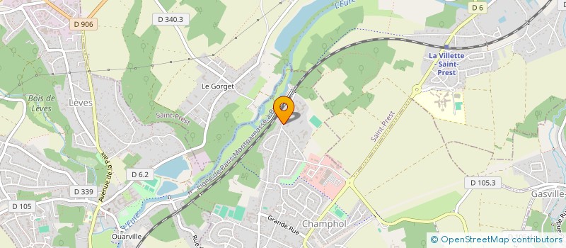 localisation de l'entreprise ASS SPORTIVE DE L INSTITUT MEDICO- EDUCATIF DE CHAMPHOL à CHAMPHOL