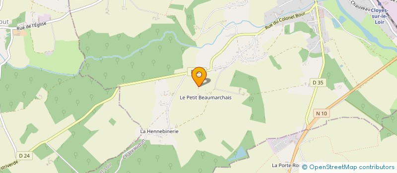 localisation de l'entreprise ASS SPORTIVE DE LA CHAPELLE DU NOYER à CLOYES-LES-TROIS-RIVIERES