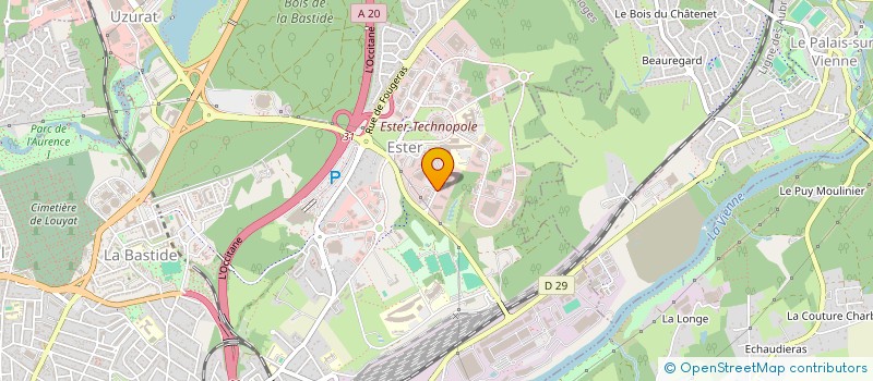 localisation de l'entreprise ASS SPORTIVE DE LA CRS N 20 à LIMOGES