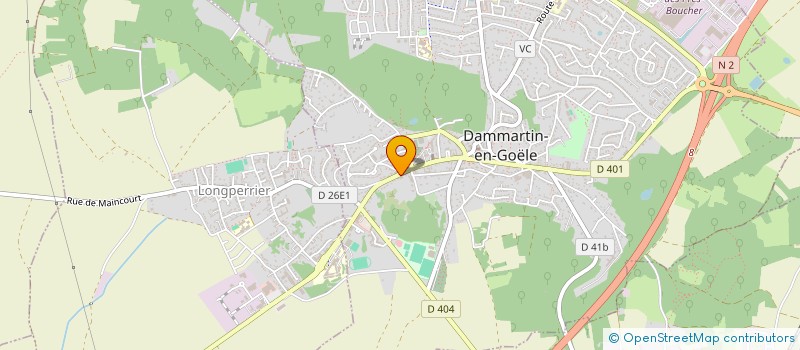 localisation de l'entreprise ASS SPORTIVE DE LA GOELE  DAMMARTIN-EN-GOELE