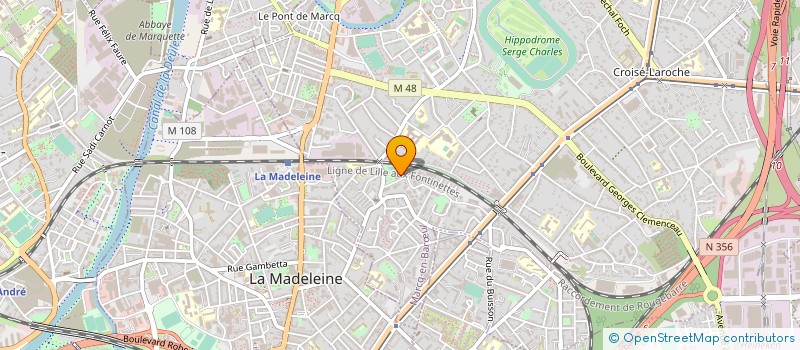 localisation de l'entreprise ASS SPORTIVE DE LA JEUNESSE MARCQUOISE à MARCQ-EN-BARŒUL