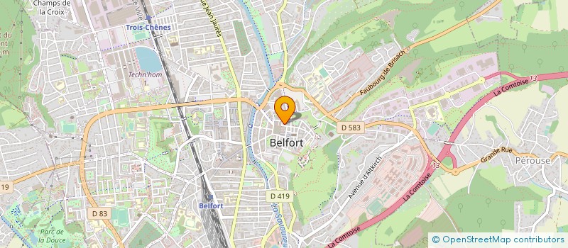 localisation de l'entreprise ASS SPORTIVE DE LA POLICE BELFORTAINE à BELFORT