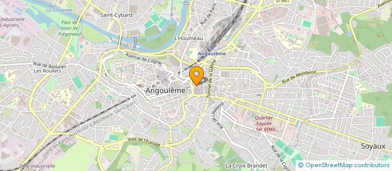 localisation de l'entreprise ASS SPORTIVE DE LA POLICE D ANGOULEME à ANGOULEME