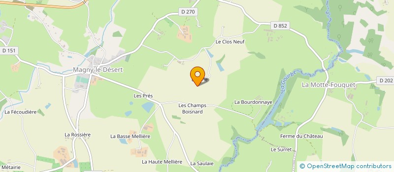 localisation de l'entreprise ASS SPORTIVE DE MAGNY LE DESERT à MAGNY-LE-DESERT
