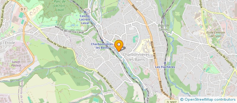localisation de l'entreprise ASS SPORTIVE DE MARCY ET CHARBONNIERES à CHARBONNIERES-LES-BAINS
