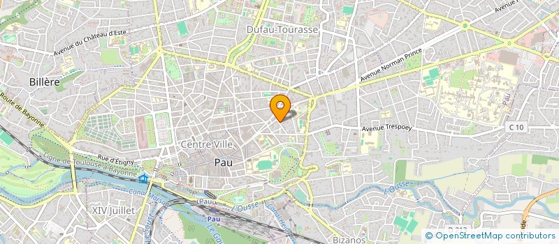 localisation de l'entreprise ASS SPORTIVE DE NAVARRE PAU-BIZANOS à PAU