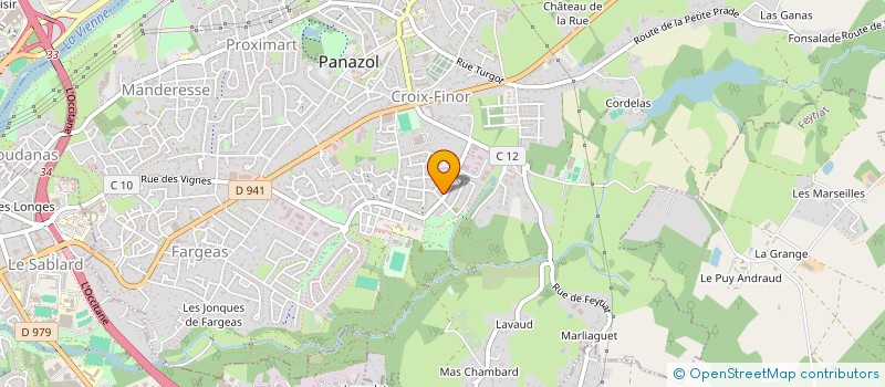 localisation de l'entreprise ASS SPORTIVE DE PANAZOL FOOTBALL à PANAZOL