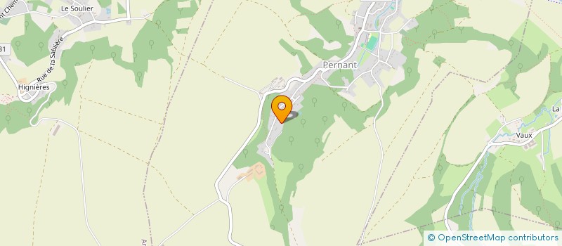 localisation de l'entreprise ASS SPORTIVE DE PERNANT SECTION FOOT BALL  PERNANT