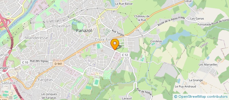 localisation de l'entreprise ASS SPORTIVE DE PETANQUE DE PANAZOL à PANAZOL