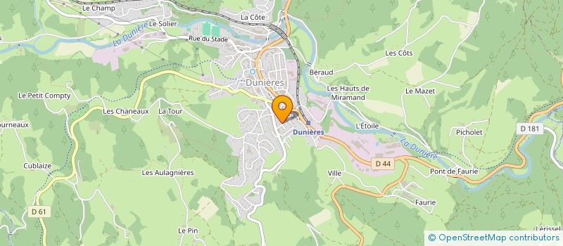 localisation de l'entreprise ASS SPORTIVE DE RIOTORD à RIOTORD