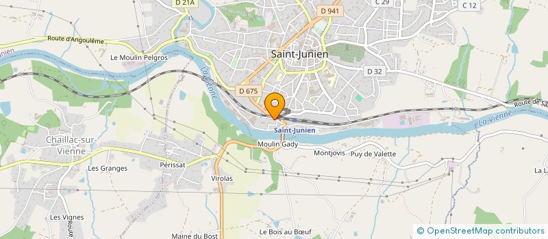 localisation de l'entreprise ASS SPORTIVE DE SAINT JUNIEN PETANQUE à SAINT-JUNIEN