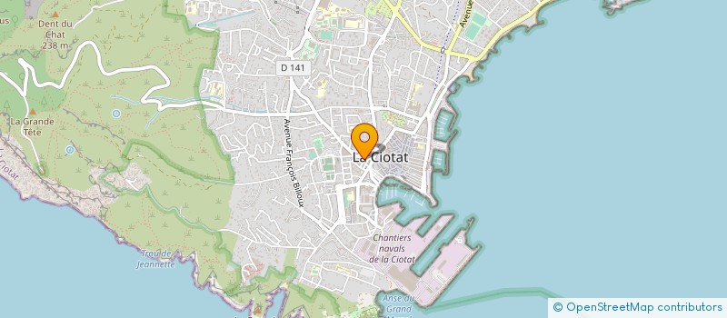 localisation de l'entreprise ASS SPORTIVE DE TENNIS DE LA CIOTAT à LA CIOTAT