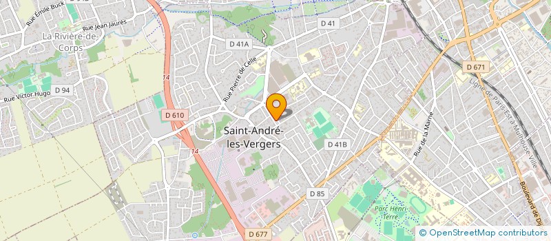 localisation de l'entreprise ASS SPORTIVE DE TENNIS DE TABLE DRYATE à SAINT-ANDRE-LES-VERGERS