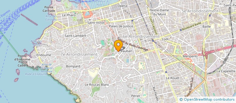 localisation de l'entreprise ASS SPORTIVE DE VAUBAN à MARSEILLE