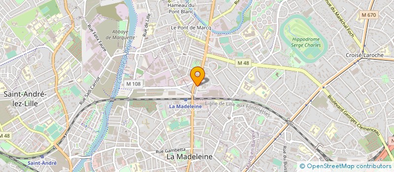 localisation de l'entreprise ASS SPORTIVE DELESPAUL G A à MARCQ EN BAROEUL