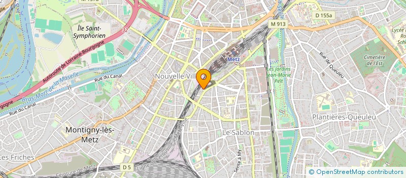 localisation de l'entreprise ASS SPORTIVE DES CHEMINOTS DE METZ  METZ