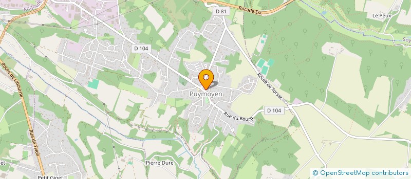 localisation de l'entreprise ASS SPORTIVE DES EAUX CLAIRES DE PUYMOYEN à PUYMOYEN