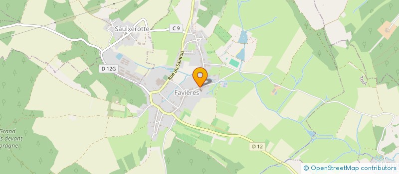 localisation de l'entreprise ASS SPORTIVE DES ECOLES CREPEY-FAVIERES à FAVIERES