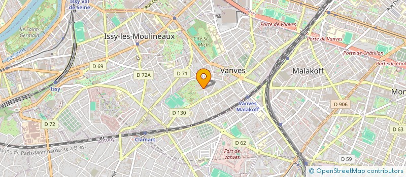 localisation de l'entreprise ASS SPORTIVE DES ECOLES DE VANVES  VANVES