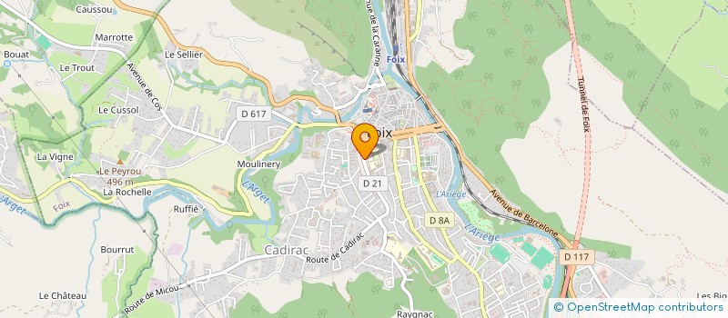 localisation de l'entreprise ASS SPORTIVE DES POLICIERS ARIEGEOIS à FOIX