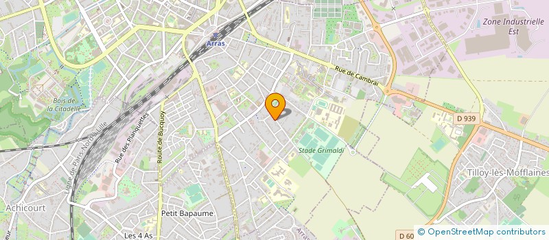 localisation de l'entreprise ASS SPORTIVE DES PTT D ARRAS à ARRAS