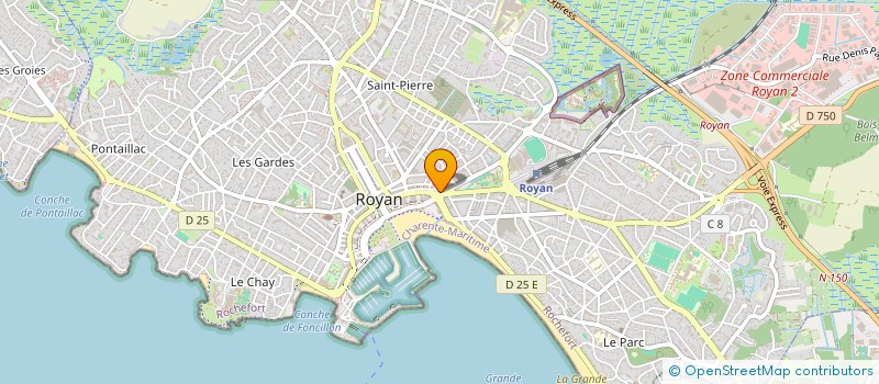 localisation de l'entreprise ASS SPORTIVE DES PTT DE ROYAN  ROYAN