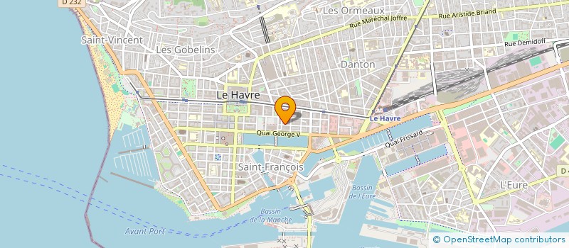 localisation de l'entreprise ASS SPORTIVE DES PTT DU HAVRE  LE HAVRE