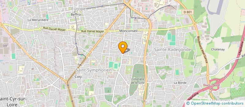 localisation de l'entreprise ASS SPORTIVE DETENTE ET LOISIRS à TOURS