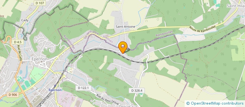 localisation de l'entreprise ASS SPORTIVE DROUE SUR DROUETTE à DROUE-SUR-DROUETTE