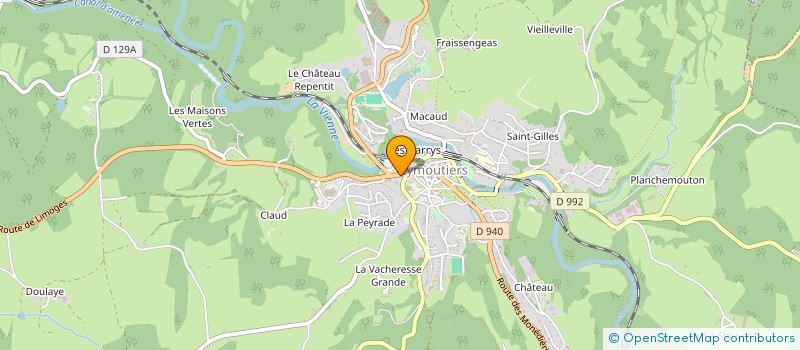 localisation de l'entreprise ASS SPORTIVE DU CAT EYMOUTHIERS à EYMOUTIERS