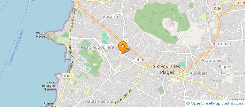 localisation de l'entreprise ASS SPORTIVE DU CES DE FONT DE FILLOL à SIX-FOURS-LES-PLAGES