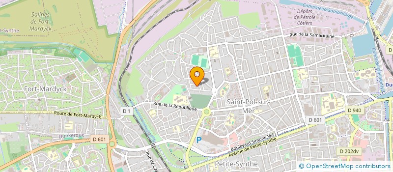 localisation de l'entreprise ASS SPORTIVE DU CES J.DECONINCK à DUNKERQUE