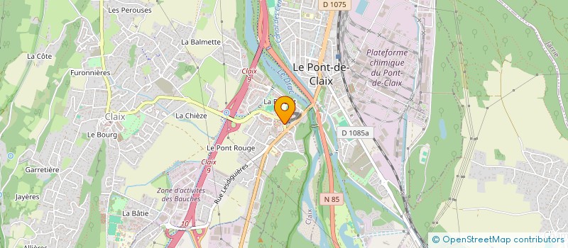 localisation de l'entreprise ASS  SPORTIVE DU COLLEGE  CLAIX