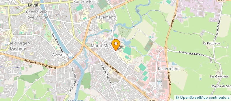 localisation de l'entreprise ASS SPORTIVE DU COLLEGE A.GERBAULT à LAVAL