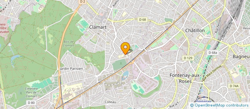 localisation de l'entreprise ASS SPORTIVE DU COLLEGE ALAIN FOURNIER à CLAMART