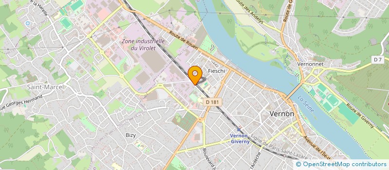 localisation de l'entreprise ASS SPORTIVE DU COLLEGE ARIANE  VERNON