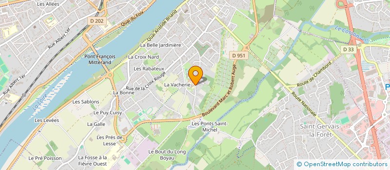 localisation de l'entreprise ASS SPORTIVE DU COLLEGE BLOIS-VIENNE  BLOIS