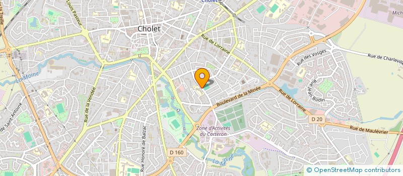 localisation de l'entreprise ASS  SPORTIVE DU COLLEGE CLEMENCEAU à CHOLET