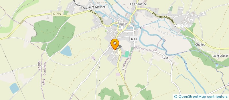 localisation de l'entreprise ASS SPORTIVE DU COLLEGE D AIGRE à AIGRE