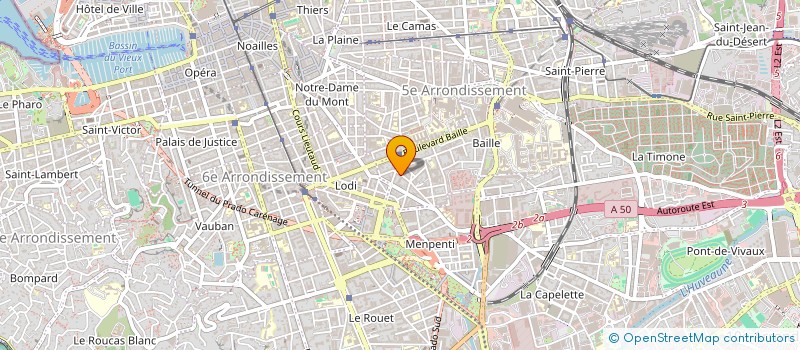 localisation de l'entreprise ASS SPORTIVE DU COLLEGE D'ENSEIGNEMENT GENRERAL FRAISSINET à MARSEILLE 5EME