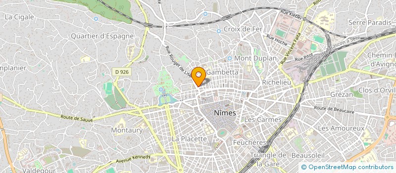 localisation de l'entreprise ASS SPORTIVE DU COLLEGE D'ENSEIGNEMENT SECONDAIRE DE LA REVOLUTION  NIMES