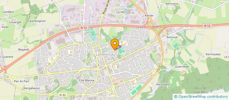 localisation de l'entreprise ASS SPORTIVE DU COLLEGE D'ENSEIGNEMENT SECONDAIRE DE LANDIVISIAU  LANDIVISIAU