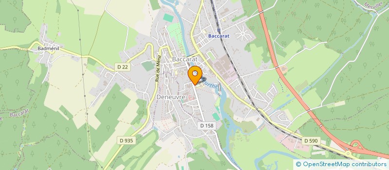 localisation de l'entreprise ASS SPORTIVE DU COLLEGE DE BACCARAT  BACCARAT