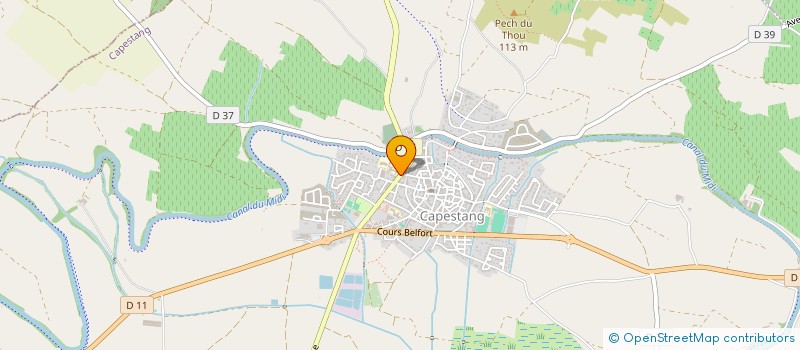 localisation de l'entreprise ASS SPORTIVE DU COLLEGE DE CAPESTANG  CAPESTANG