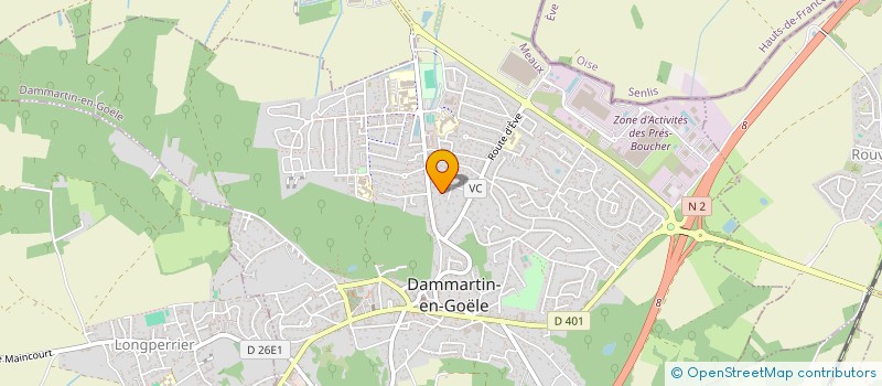 localisation de l'entreprise ASS SPORTIVE DU COLLEGE DE DAMMARTIN EN GOELE  DAMMARTIN-EN-GOELE