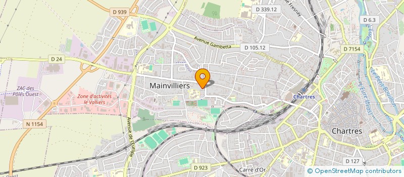 localisation de l'entreprise ASS SPORTIVE DU COLLEGE DE MAINVILLIERS à MAINVILLIERS