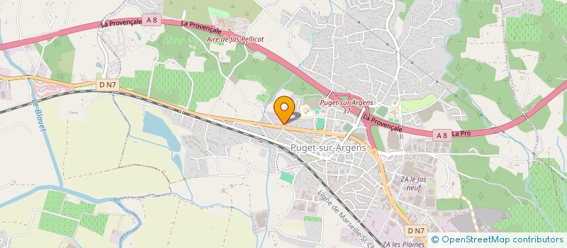 localisation de l'entreprise ASS SPORTIVE DU COLLEGE DE PUGET-ARGENS  PUGET-SUR-ARGENS