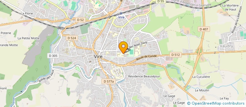 localisation de l'entreprise ASS SPORTIVE DU COLLEGE DE VIRE  VIRE-NORMANDIE