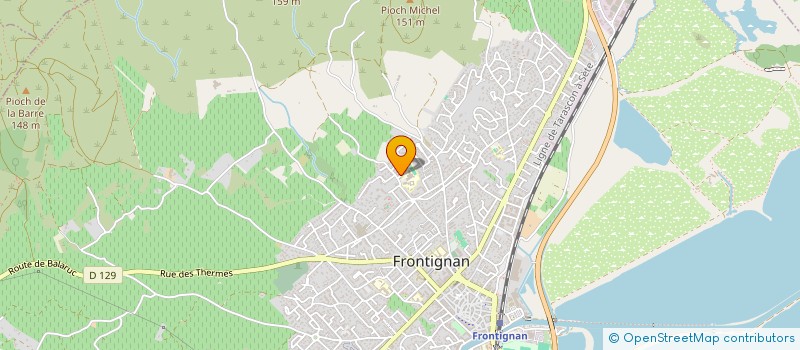 localisation de l'entreprise ASS SPORTIVE DU COLLEGE DES 2 PINS à FRONTIGNAN