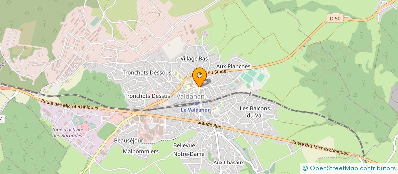 localisation de l'entreprise ASS SPORTIVE DU COLLEGE EDGAR FAURE  VALDAHON